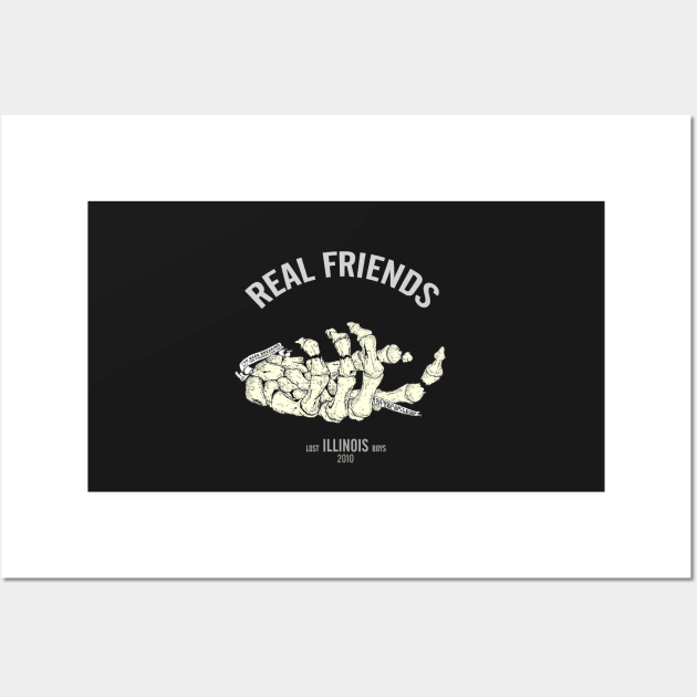 real friends illustration Wall Art by tonguetied